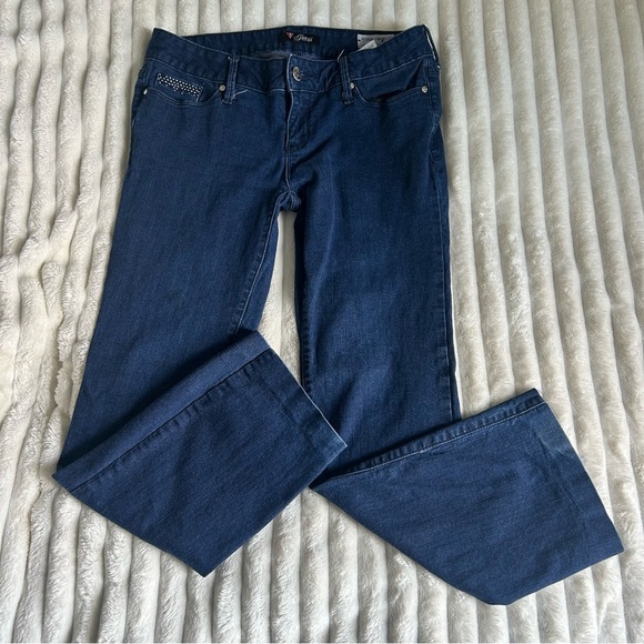 Womens Y2K Guess US 31 Medium Rise Boot Sarah Fit Jeans - Picture 1 of 9
